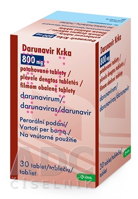 Darunavir Krka 800 mg filmom obalené tablety