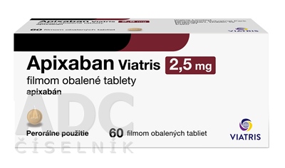 Apixaban Viatris 2,5 mg