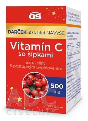 GS Vitamín C 500 mg so šípkami darček 2023