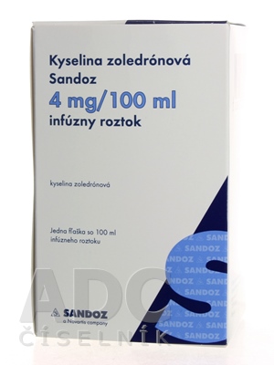 Kyselina zoledrónová Sandoz 4 mg/100 ml