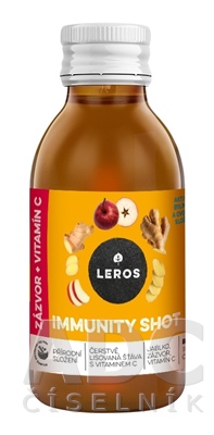 Leros Immunity SHOT ZÁZVOR+VITAMÍN C