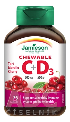 JAMIESON VITAMÍNY C a D3 500 mg/ 500 IU