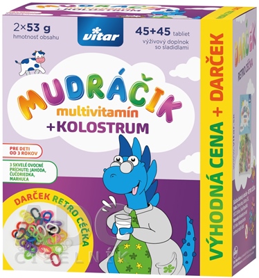VITAR MUDRÁČIK multivitamín + KOLOSTRUM