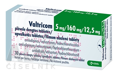Valtricom 5 mg/160 mg/12,5 mg