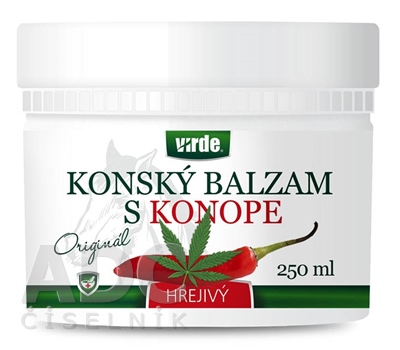 VIRDE KONSKÝ BALZAM S KONOPOU hrejivý