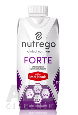 Nutrego FORTE s príchuťou lesná jahoda