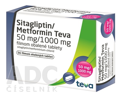 Sitagliptin/Metformin Teva 50 mg/1000 mg
