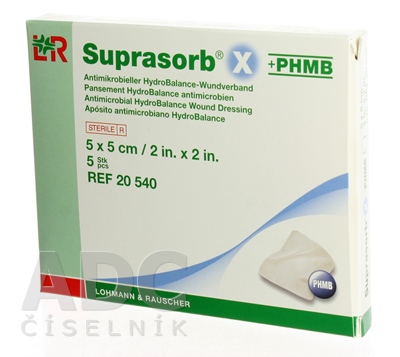 SUPRASORB X KRYTIE NA RANY + PHMB