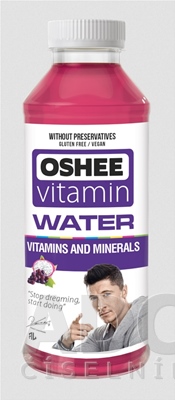 OSHEE Vitamin Water VITAMINS AND MINERALS