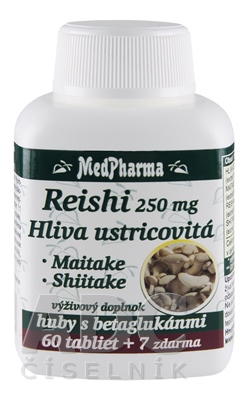 MedPharma REISHI 250 mg, Hliva ustricovitá