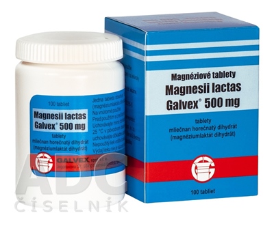 Magnesii lactas Galvex 500 mg