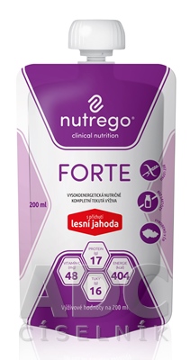 Nutrego FORTE s príchuťou lesná jahoda
