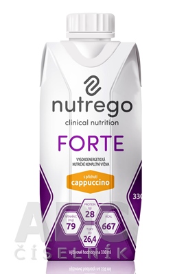 Nutrego FORTE s príchuťou cappuccino