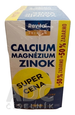 Revital VÁPNIK - HORČÍK - ZINOK + VITAMÍNY D3 a K1