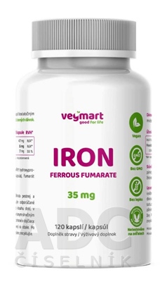 vegmart IRON (ferrous fumarate) 35 mg