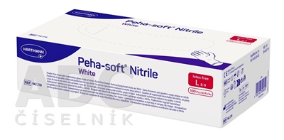 Peha-soft nitrile white L vyšetrovacie rukavice