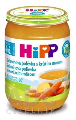 HiPP Polievka BIO Zeleninová s morčacím mäsom