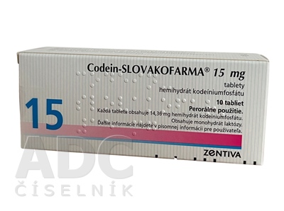Codein-SLOVAKOFARMA 15 mg