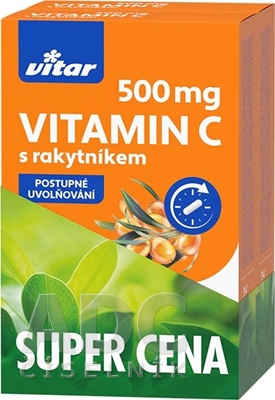 VITAR VITAMÍN C 500 mg S RAKYTNÍKOM DUOPACK