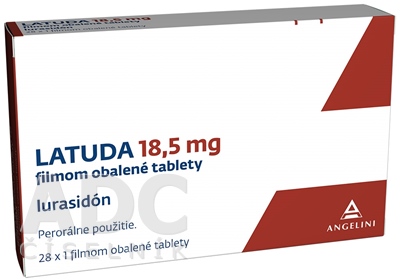 Latuda 18,5 mg filmom obalené tablety