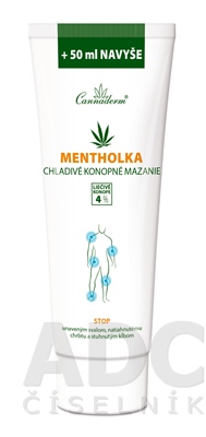 Cannaderm MENTHOLKA chladivé konopné mazanie