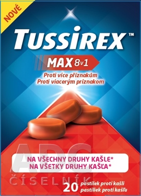 TUSSIREX MAX 8v1 pastilky proti kašľu