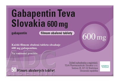 Gabapentin Teva Slovakia 600 mg
