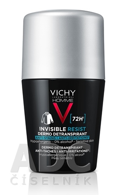 VICHY HOMME INVISIBLE RESIST DETRANSPIRANT 72H