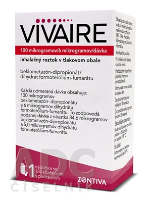 Vivaire 100 µg/6 µg/dávka