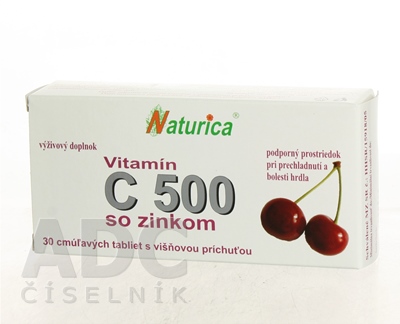 Naturica VITAMÍN C 500 mg so zinkom
