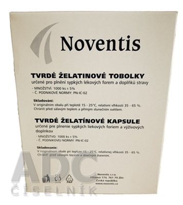 Noventis želatínové kapsuly veľkosť 1 Fagron