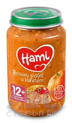 Hami príkrm Cestoviny s tekvicou a kuraťom