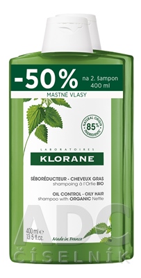 KLORANE SHAMPOOING à l'Ortie BIO (DUO)