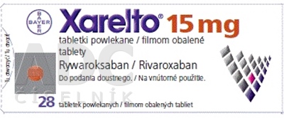 Xarelto 15 mg filmom obalené tablety