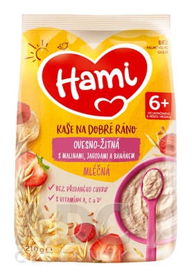 Hami mliečna kaša ovseno - ražná na dobré ráno