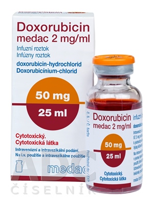 Doxorubicin medac 2 mg/ml infúzny roztok