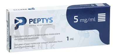 PEPTYS 5 roztok peptidov PEP-51 z kolagénu 5 mg/ml
