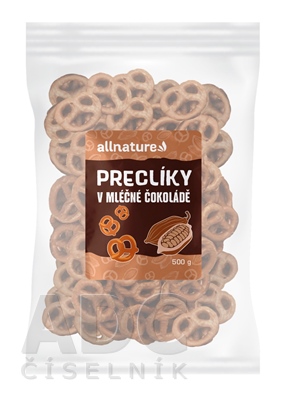 Allnature PRACLÍKY V MLIEČNEJ ČOKOLÁDE