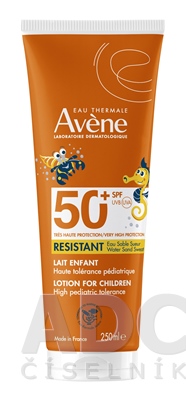 AVENE RESISTANT MLIEKO pre deti SPF 50+