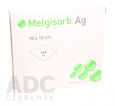 Melgisorb Ag 10x10 cm