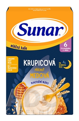 Sunar mliečna KAŠA KRUPICOVÁ Na dobrú noc