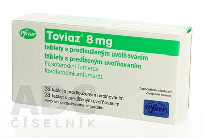TOVIAZ 8 mg tablety s predĺženým uvoľňovaním
