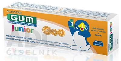 GUM zubná pasta Junior