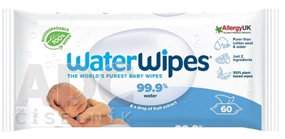 WATER WIPES 100% bio odbúrateľné obrúsky