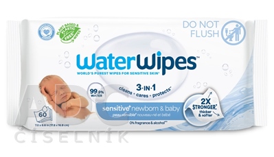 WATER WIPES Baby 100% bio odbúrateľné obrúsky
