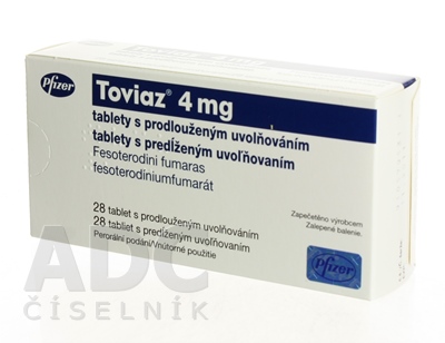 TOVIAZ 4 mg tablety s predĺženým uvoľňovaním