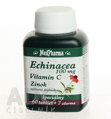 MedPharma ECHINACEA 100MG, VITAMÍN C, ZINOK