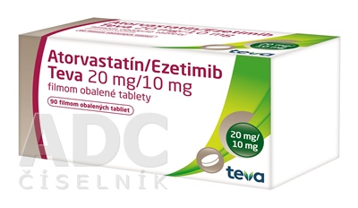 Atorvastatín/Ezetimib Teva 20 mg/10 mg