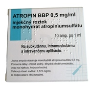 Stiahnutie z trhu: ATROPIN BBP 0,5 mg sol inj 0,5 mg 10x1 ml