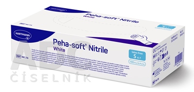 Peha-soft nitrile white S Vyšetrovacie rukavice